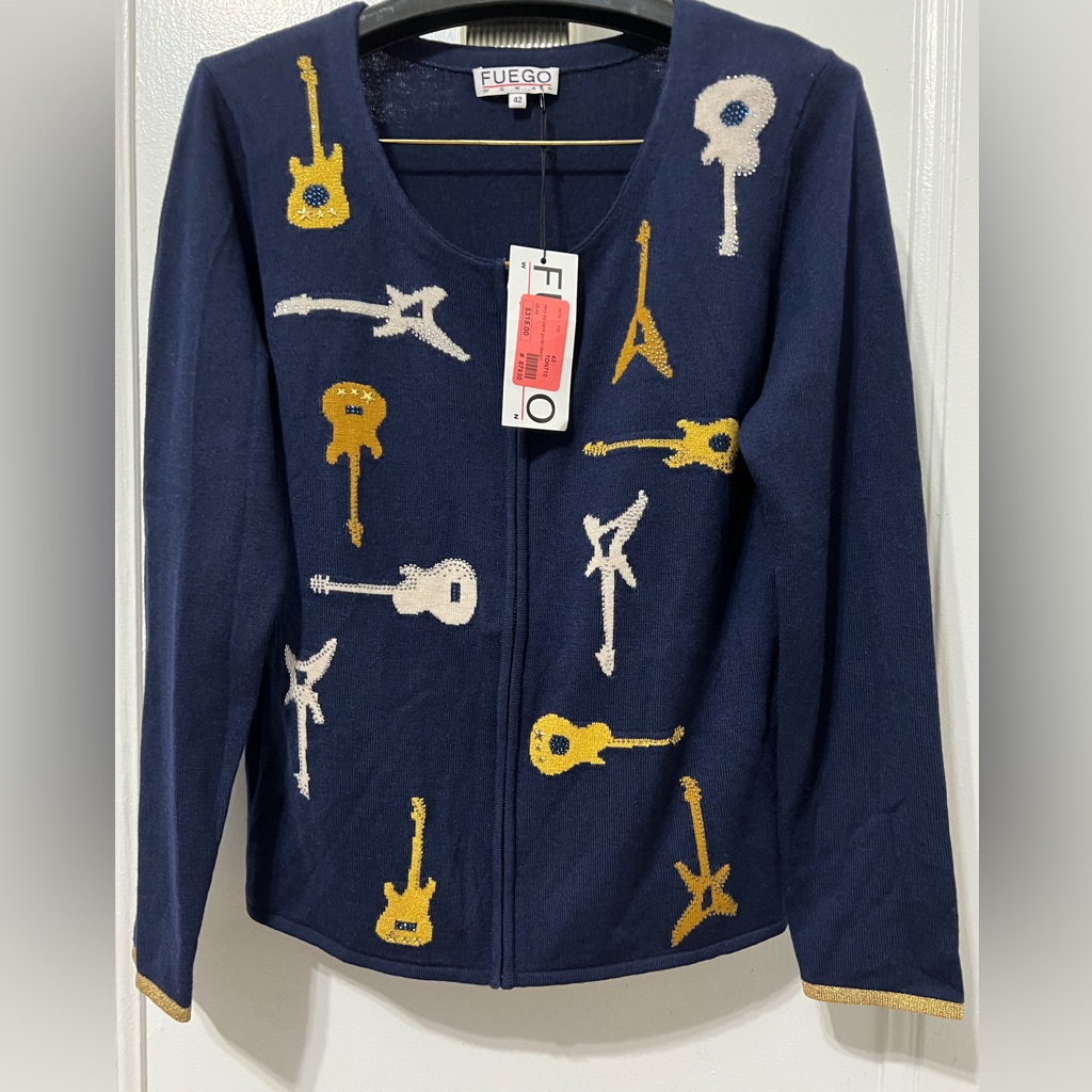 New Sweater Fuego With Shwarovsky Stones Size 42